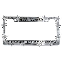 Kreepsville 666 Elvira Laid Down License Plate Frame