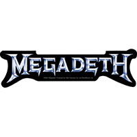Megadeth- Silver Logo sticker (st345)