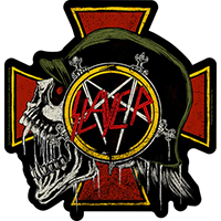 Slayer- Iron Cross Skull sticker (st559)