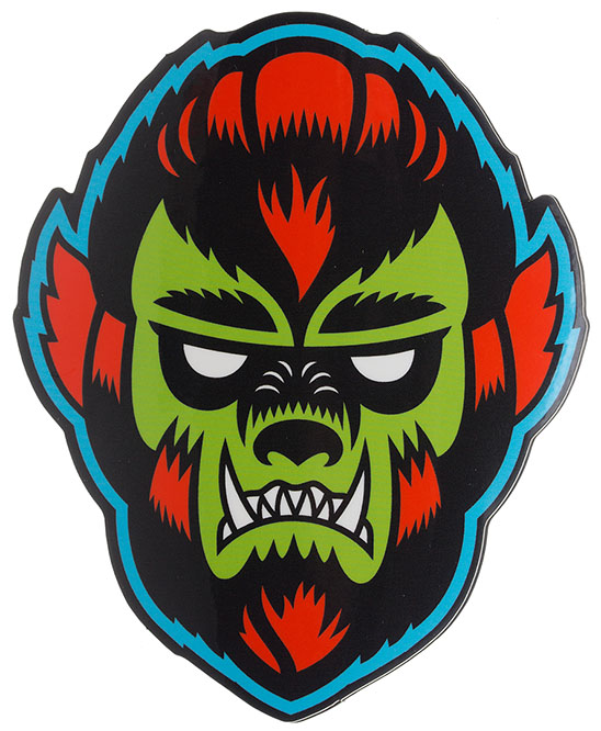 Wolfman Sticker by Sourpuss sticker (st93)