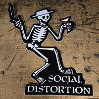 Social Distortion- Die Cut Skeleton sticker (st732)