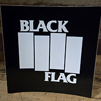 Black Flag- Bars & Logo sticker (st757)