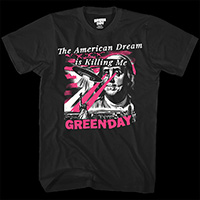 Green Day- The American Dream Is Killing Me on a black shirt