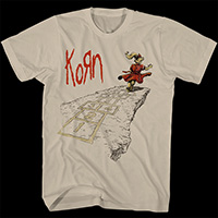 Korn- Follow The Leader on front & back on a natural shirt