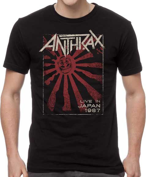 Anthrax- Live In Japan 1987 on a black shirt