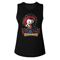 Killer Klowns From Outer Space- Klown on a black girls tank shirt