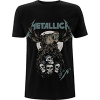 Metallica- S&M2 (Moose & Skulls) on a black shirt