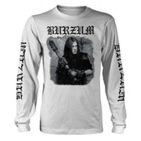 Burzum- Anthology on a white long sleeve shirt 