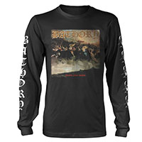 Bathory- Blood Fire Death on a black long sleeve shirt