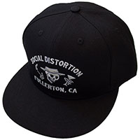 Social Distortion- Fullerton, CA on a black baseball hat