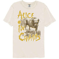 Alice In Chains- Dog on an ivory shirt