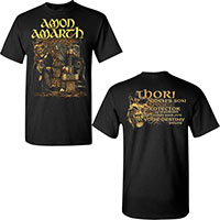 Amon Amarth- Oden's Son on front & back on a black shirt