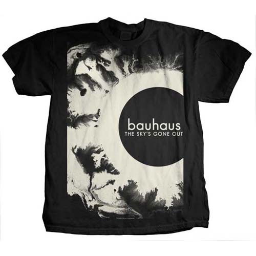 Bauhaus- The Sky's Gone Out (Large Print) on a charcoal ringspun cotton shirt