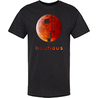 Bauhaus- Blood Moon on a black shirt