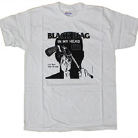 Black Flag- In My Head on a white shirt