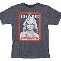 Blondie- Stadium Flyer on a heather navy ringspun cotton shirt (Sale price!)
