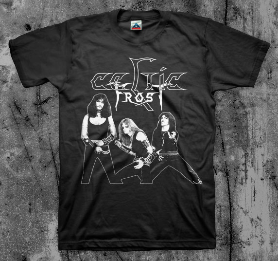 Celtic Frost- Band Pic on a black shirt
