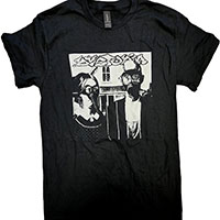 Dystopia- American Gothic on a black shirt
