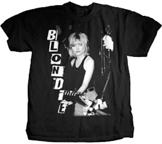 Blondie- Hostage Letters & Live Pic on a black shirt