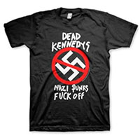 Dead Kennedys- Nazi Punks Fuck Off on a black shirt