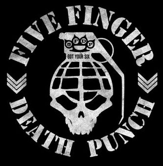 Five Finger Death Punch- Grenade on a black shirt