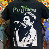 Pogues- Shane on a black shirt