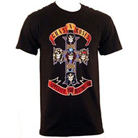 Guns N Roses- Appetite For Destruction on a black shirt