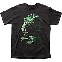 Godzilla- Portrait on a black shirt (Sale price!)