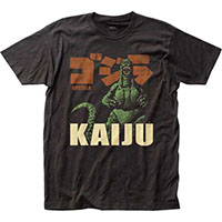 Godzilla- Kaiju on a charcoal ringspun cotton shirt (Sale price!)