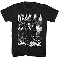 Hammer House Of Horror- Dracula, Chiller-Thriller on a black shirt