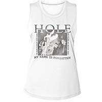 Hole- Celebrity Skin on a white sleeveless girls shirt