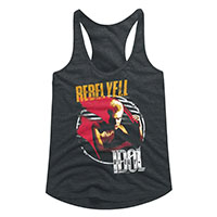 Billy Idol- Rebel Yell on a black girls racerback shirt Shirt