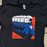 MDC- Riot Cops (Black Logo) on a black shirt