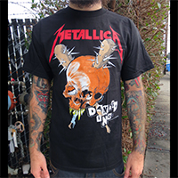 Metallica- Damage Inc on front, Tour on back on a black shirt