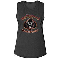 Motorhead- Ace Of Spades on a charcoal girls tank shirt