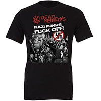 Dead Kennedys- Nazi Punks Fuck Off (2025 Version) on a black shirt