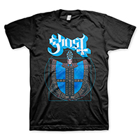 Ghost- Vitruvian on a black shirt