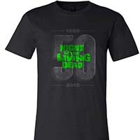 Night Of The Living Dead- 50th Anniversary on a black ringspun cotton shirt