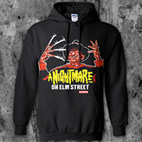 Nightmare On Elm Street- Nintendo Freddy on a black hooded sweatshirt (Sale price!)