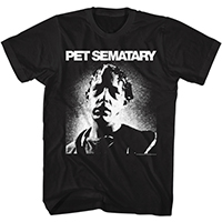 Pet Sematary- Victor Pascow on a black ringspun cotton shirt