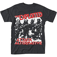 Exploited- Attack/Alternative on a black shirt