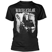 Burzum- Anthology on a black ringspun cotton shirt
