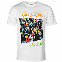Circle Jerks- Group Sex on a white ringspun cotton shirt