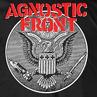 Agnostic Front- Eagle on front, NYHC on back on a black shirt