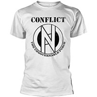 Conflict- The Ungovernable Force (Symbol) on a white shirt
