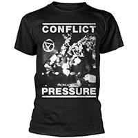 Conflict- Increase The Pressure on a black shirt