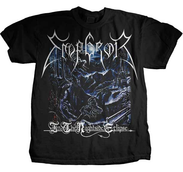 Emperor- In The Nightside Eclipse on a black shirt