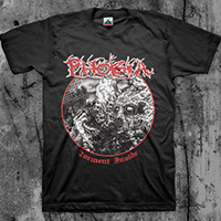 Phobia- Torment Inside on a black shirt