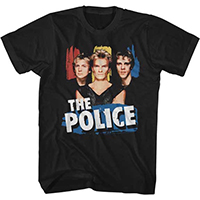 Police- Synchronicity Band Pic on a black ringspun cotton shirt