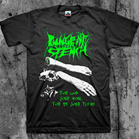 Pungent Stench- For God Your Soul on a black shirt